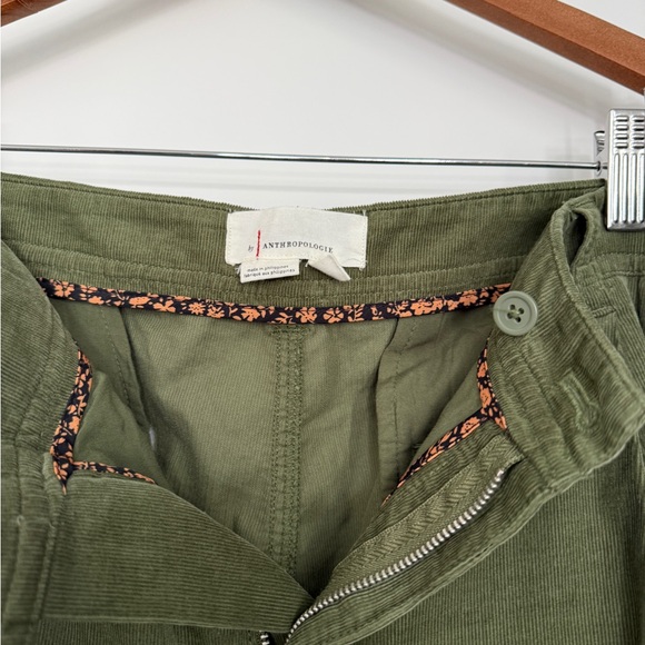 By Anthropologie Pleated Wide Leg Corduroy Trousers - Picture 6 of 12